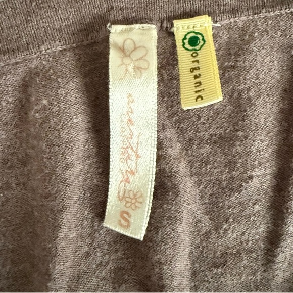 AVENTURA Organic Cotton Women's Knit  Brown Beige Cream Grey Cardigan Sweater S - Picture 2 of 2